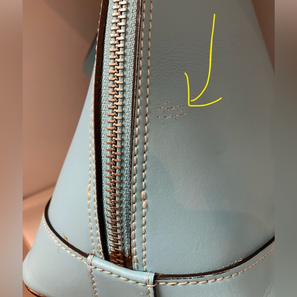 Alberta di Canio leather bag light blue - Picture 11 of 15